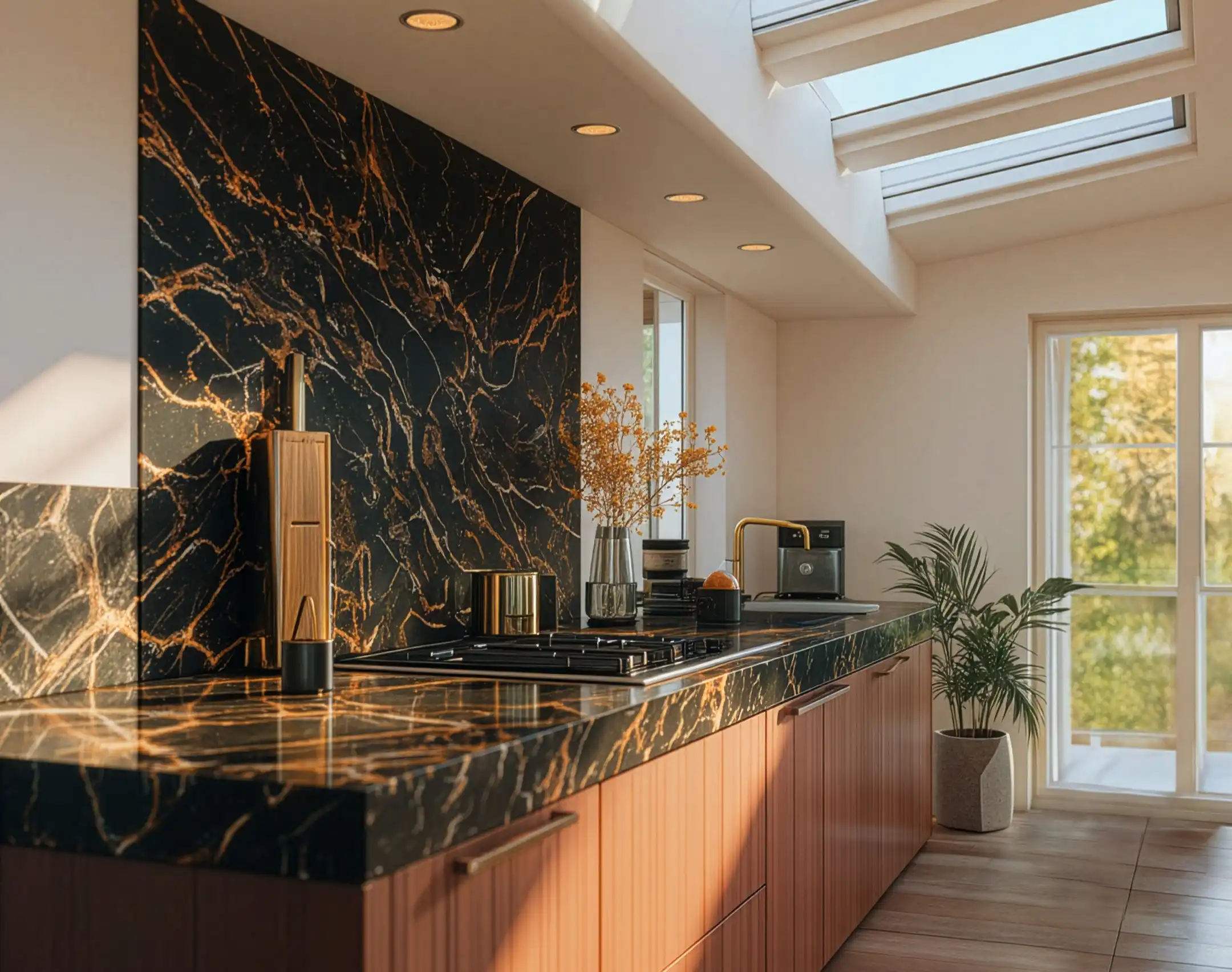 Cucina su misura con mobili integrati e layout funzionale